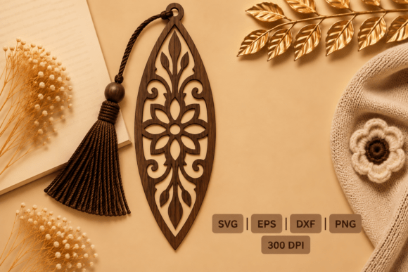 Floral Daisy Bookmark Laser Cut SVG · Creative Fabrica