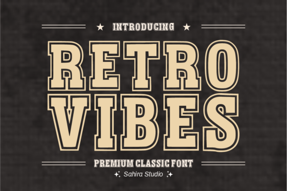 Retro Vibes Slab Serif Font By Sahira Studio
