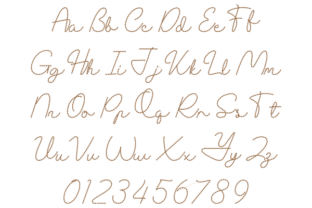 Bead Hand Stitch Font 2 Inch · Creative Fabrica