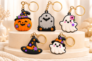 Stl Purses Files 5 Kawaii Halloween Keychains STL · Creative Fabrica