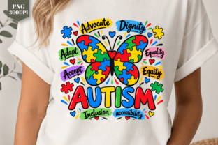 Autism Awareness Butterfly PNG Design Graphic by Trendy Zone · Creative ...