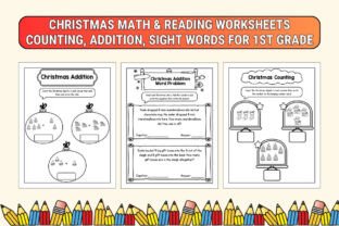 Christmas Math and Reading Worksheets Graphic by TheStudyKits ...