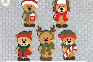 Christmas Teddy Bear Paper Cutting Svg · Creative Fabrica