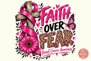 Faith over Fear Breast Cancer Awareness Graphic by Dream Canvas Studio ...