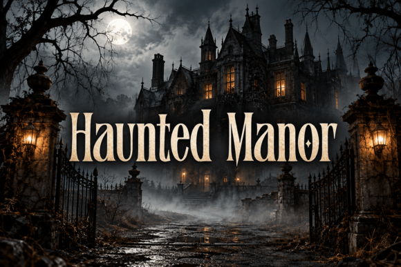 Haunted Manor Fuentes Góticas Fuente Por DREAM