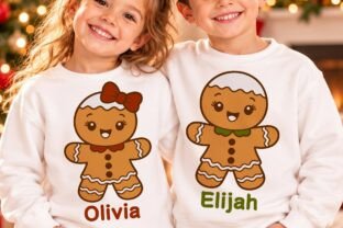 Personalized Gingerbread Kids SVG Bundle Graphic by Tivza Studio ...