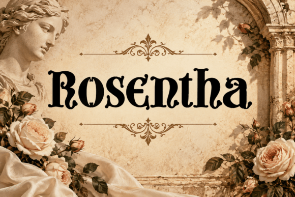 Rosentha Blackletter Font By DREAM