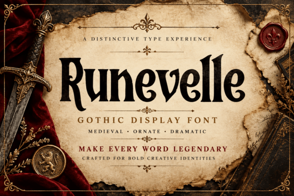Runevelle Blackletter Font By DREAM