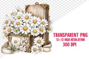 Rustic Garden Features Rustic Daisy Country Garden Clipart PNG Graphic by Craft Art · Creative ...