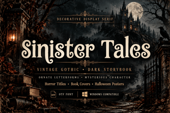 Sinister Tales Blackletter Font By Bundle