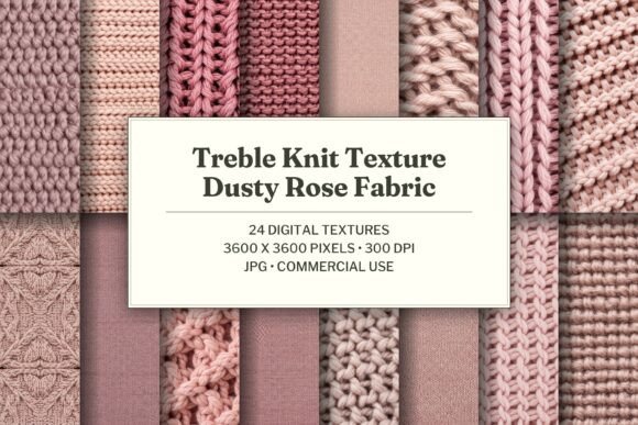Treble Knit Textures Dusty Rose Fabric