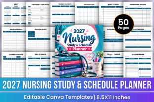 2027 Nursing Study & Schedule Planner Graphic by Mustafiz · Creative ...