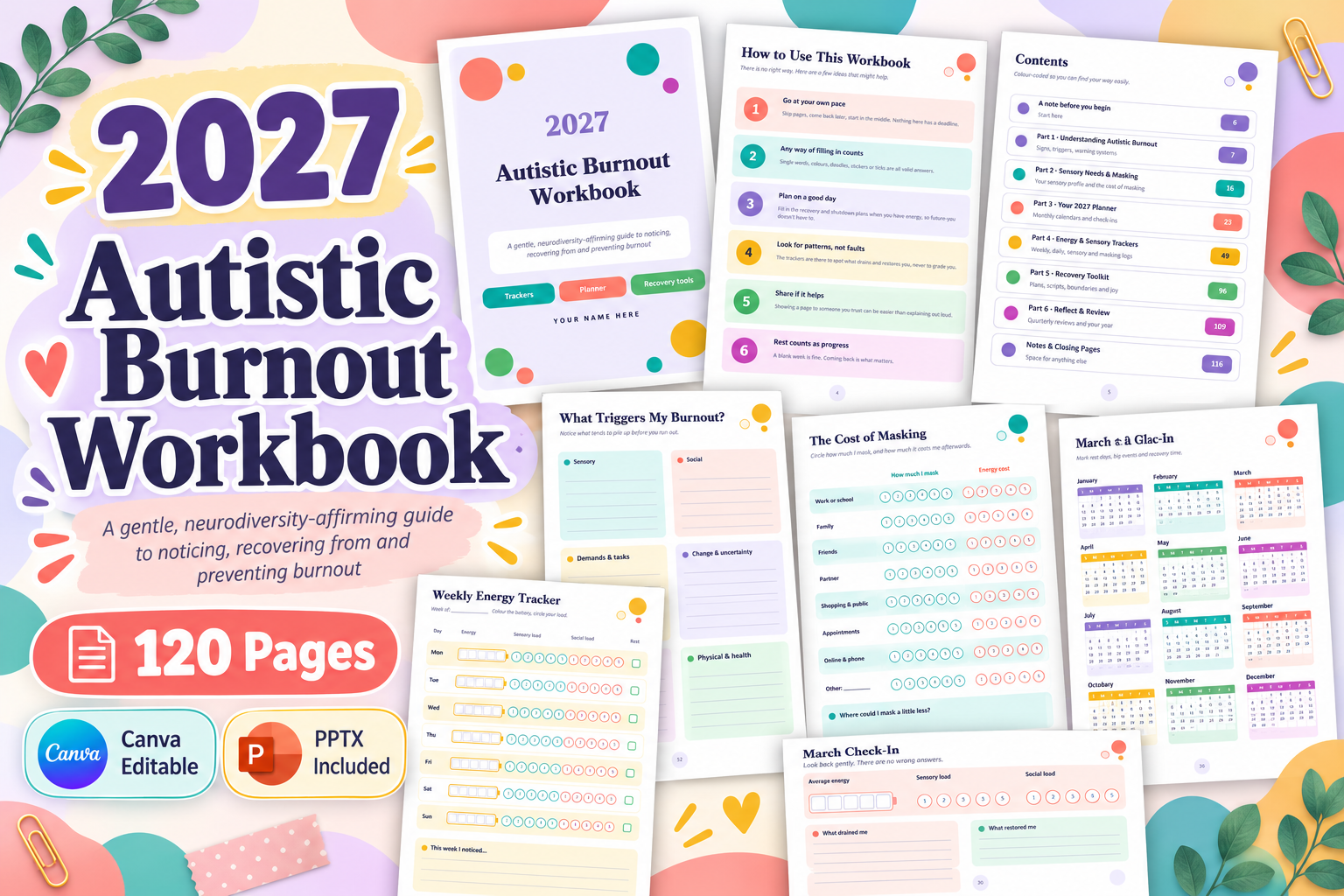 Autistic Burnout Workbook Graphic by KDP Studio · Creative Fabrica