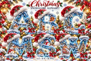 Snowflake Font Numbers Christmas Alphabet PNG Letters & Numbers Graphic by Artistic Revolution ...