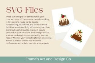 Pudding Drawing/design Christmas Pudding SVG Bundle Graphic by Emma's Art & Design Co ...