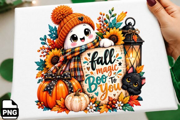 Fall Magic Boo to You PNG Graphic Illustrations By MhdDesign