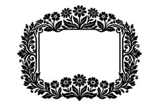 Floral Frame Vector Bundle Graphic by GFX_TOHID · Creative Fabrica