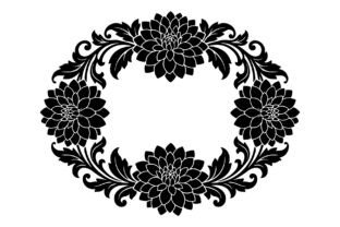 Floral Oval Frame Vector Bundle Graphic by GFX_TOHID · Creative Fabrica