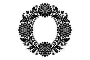 Floral Oval Frame Vector Bundle Graphic by GFX_TOHID · Creative Fabrica
