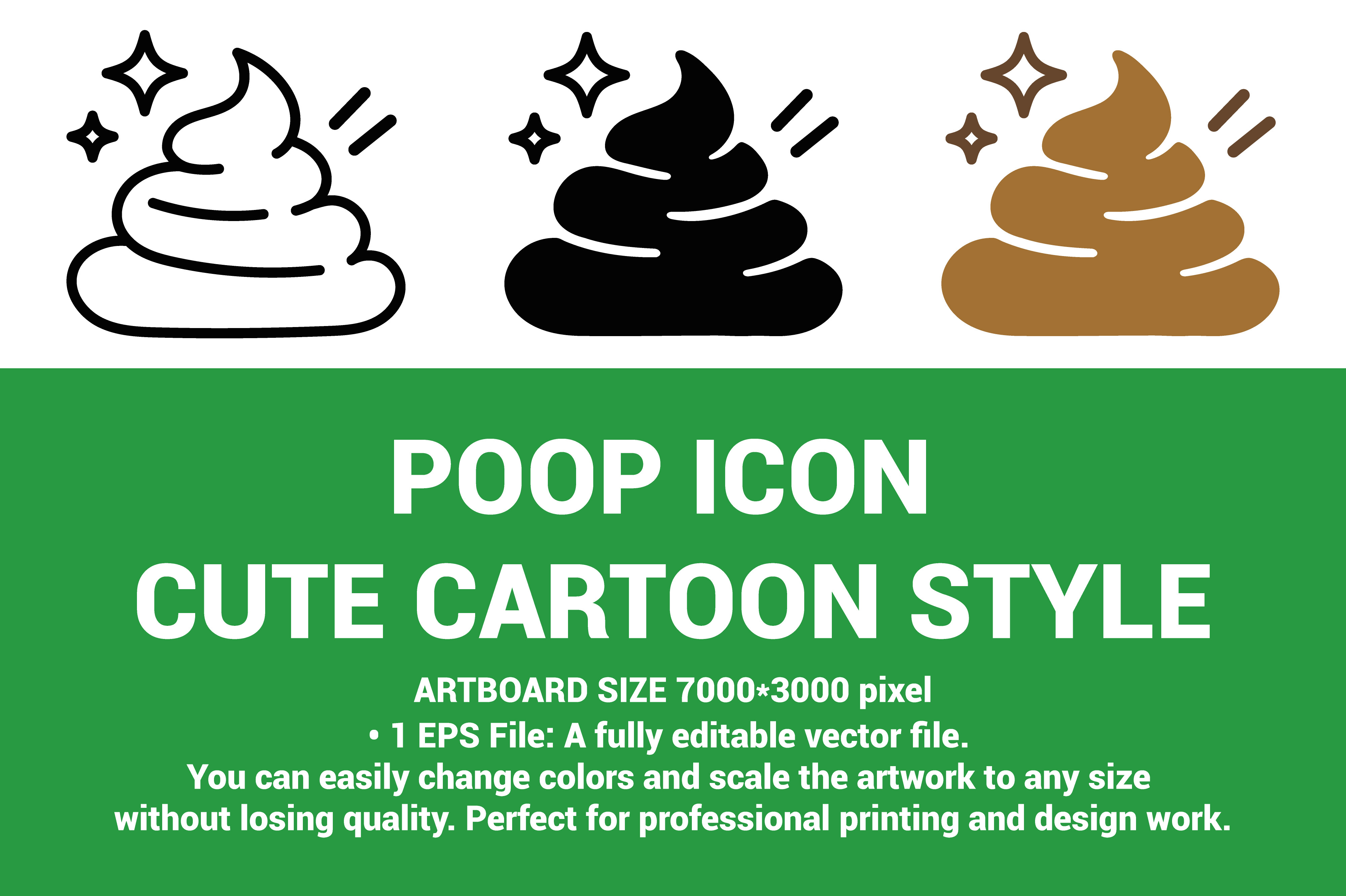 Funny Cute Cartoon Poop Icon Set Design Graphic by antoralamin735 ...