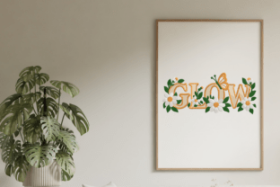 GLOW Floral Butterfly · Creative Fabrica