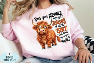 Jealous Highland Cow PNG Graphic by Daily.Designs · Creative Fabrica