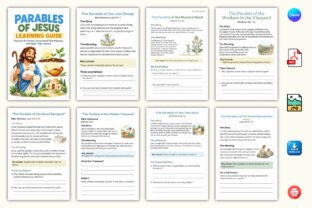 Teaching Parables Parables of Jesus Learning Guide Graphic by KDPLab · Creative Fabrica