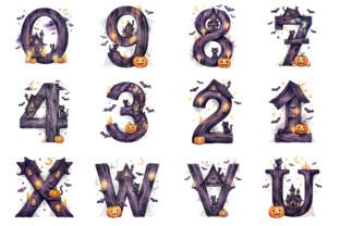 Spooky Halloween Alphabet Clipart Graphic by Craftelixa · Creative Fabrica