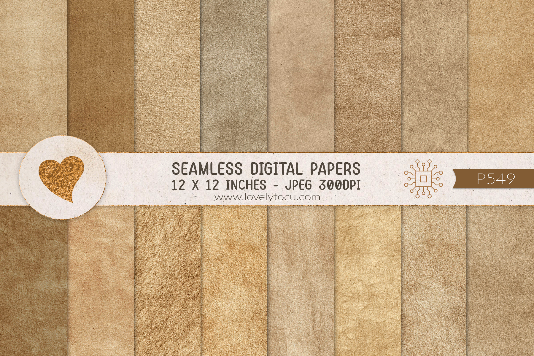 Brown Craft Paper Seamless Textures Graphic by Lovelytocu · Creative ...