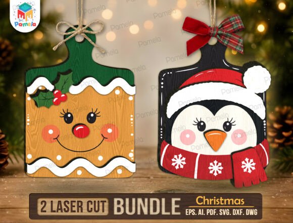 Christmas Laser Cut Bundle SVG laser cut file