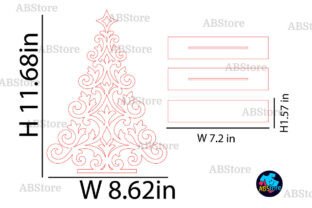 Christmas Stand Tree Decors Laser Cut · Creative Fabrica