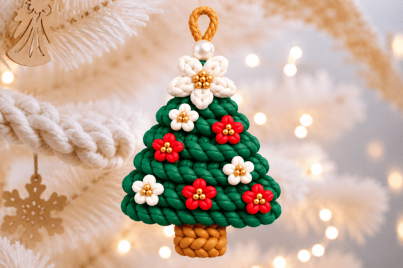 Chunky Knit Tree Ornament STL 3D Print Impressão 3D Por DreamForge 3D