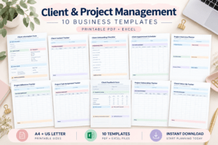 Client & Project Management Templates Graphic by Mol Tazime · Creative ...