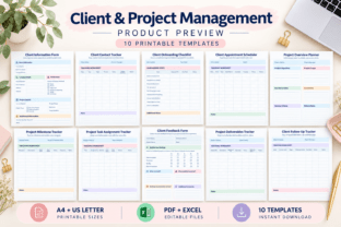 Client & Project Management Templates Graphic by Mol Tazime · Creative ...