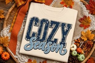 Cozy Season Distressed PNG Shirt