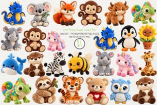 Cute Plushie Animal Clipart PNG
