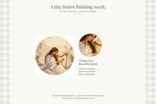 Heavenly Christmas Round Stickers Graphic by Luv Bijou · Creative Fabrica
