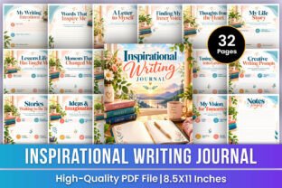 Inspirational Writing Journal | Creative Graphic by Mustafiz · Creative ...