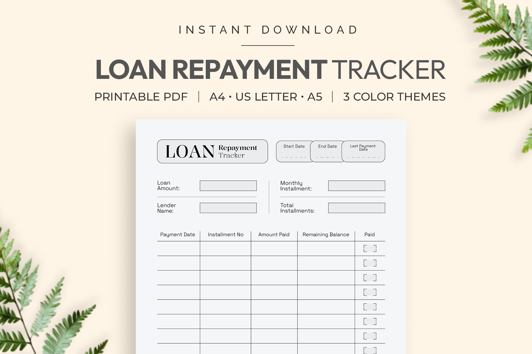 Loan Repayment Tracker Printable Graphic by SteadyPlanSheets · Creative ...