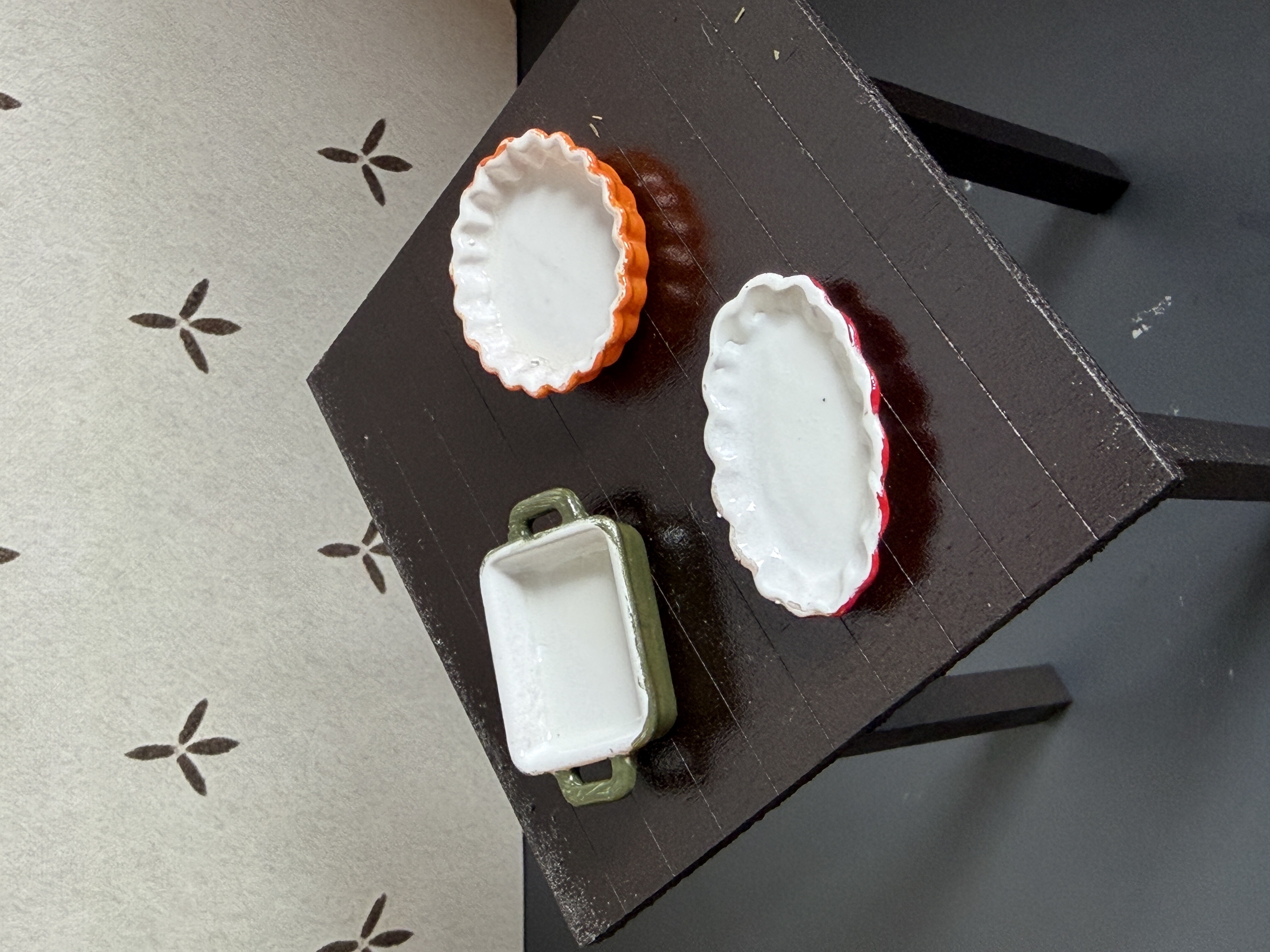 Kitcheb Font Miniature Baking Dishes Kitchen Tableware · Creative Fabrica