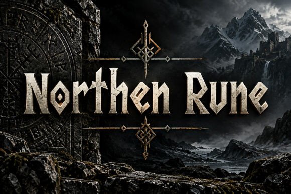 Northen Rune Font Gotici Font Di BILLI