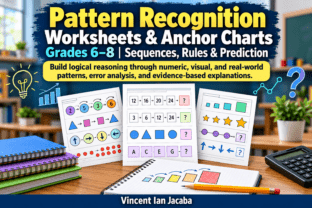 Pattern Recognition Worksheets 6–8 Graphic by vinceianj2024 · Creative ...
