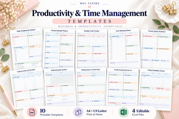 Client & Project Management Templates Graphic by Mol Tazime · Creative ...