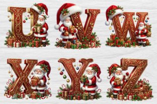 Santa Christmas Alphabet Clipart Bundle Graphic by Dream Forge Studio ...