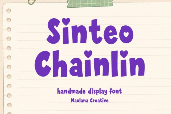Sinteo Chainlin Display Font By Maulana Creative