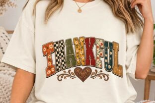 Thankful Boho Floral PNG Shirt