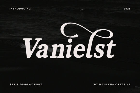 Vanielst Elegant Serif Display Stylistic Serif Font By Maulana Creative