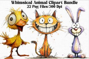 Whimsical Animal Clipart Bundle Graphic by Sublimation Design ...