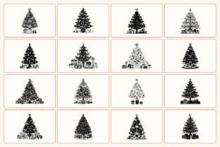 Tree Plan In Graphics Xmas Tree SVG Silhouette Bundle Graphic by Colorway Studio · Creative ...