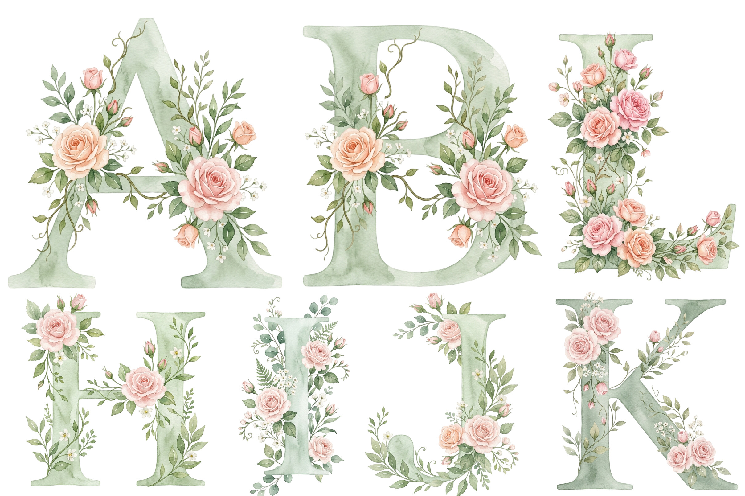 Alphabet PNG Clipart Bundle Graphic by Creative Print · Creative Fabrica